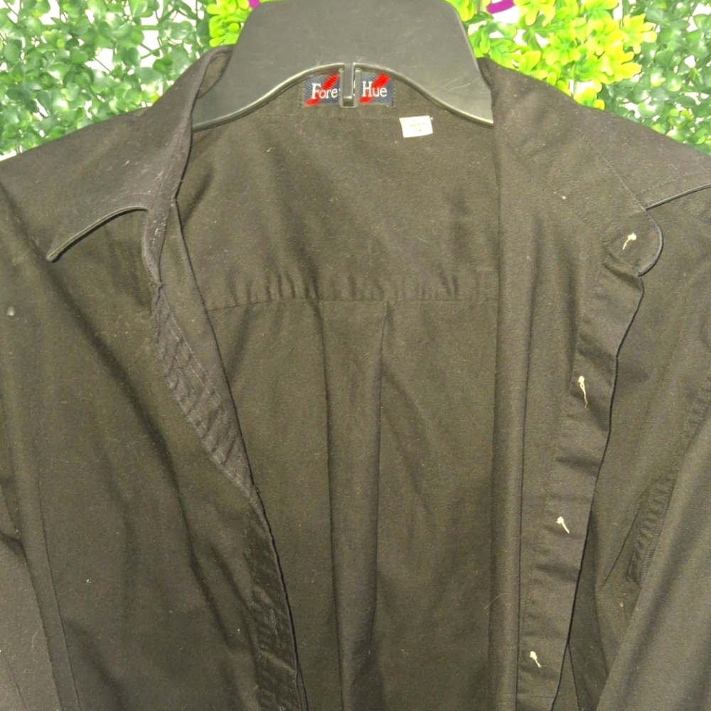 Women's Black Button Down Shirt